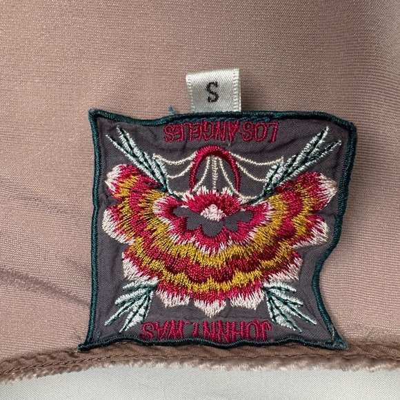 Johnny Was Pink Velvet Heavily Embroidered Tunic Top Long Sleeve Sz Small. - Picture 14 of 15